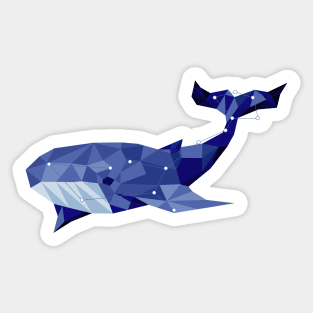 Whale constellation Sticker